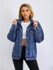 Fashionable Women's Oversized Loose Denim Trucker Jacket