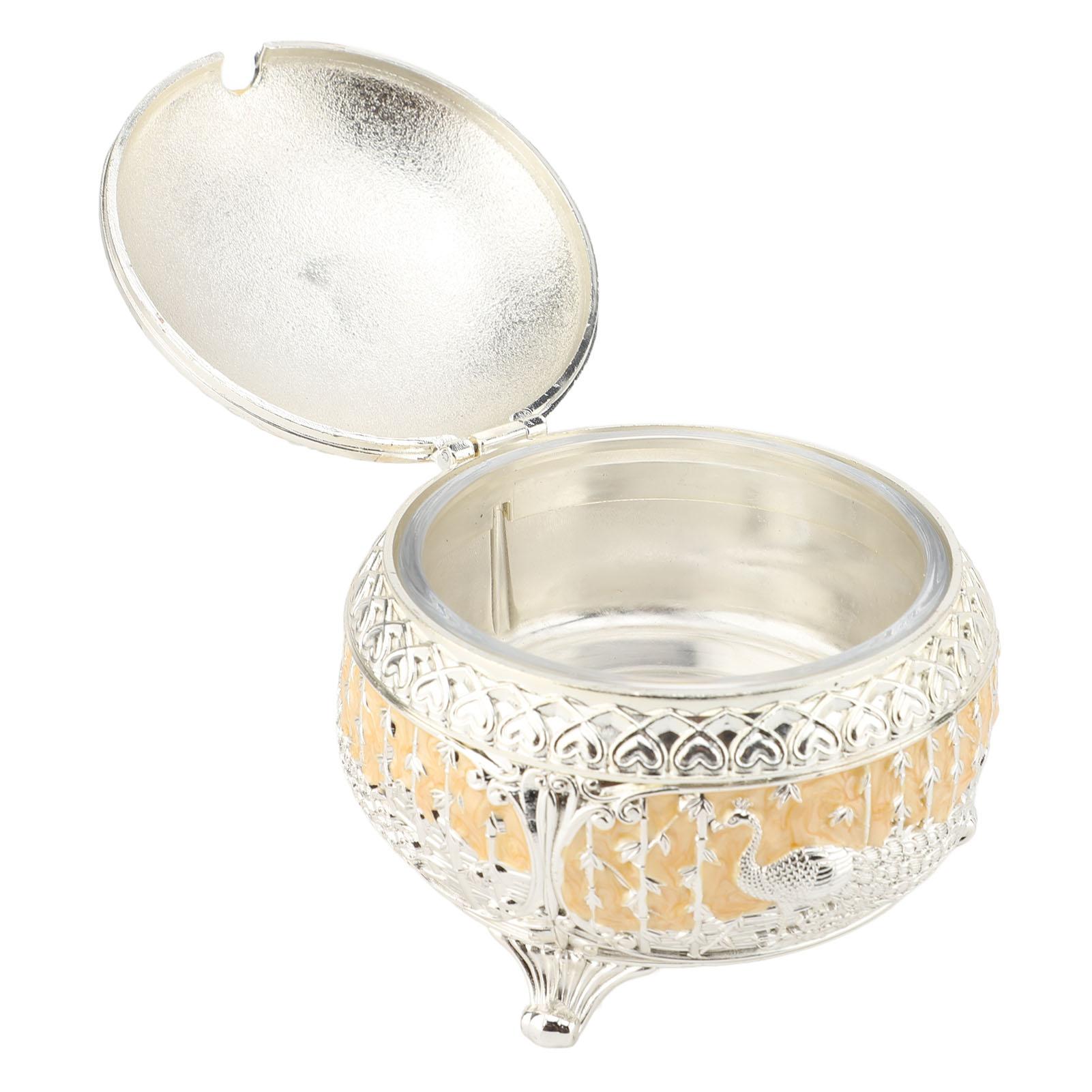 

Peacock Sugar Bowl Exquisite Embossed Sugar Pot with Lid and Spoon for Kitchen Table Decoration