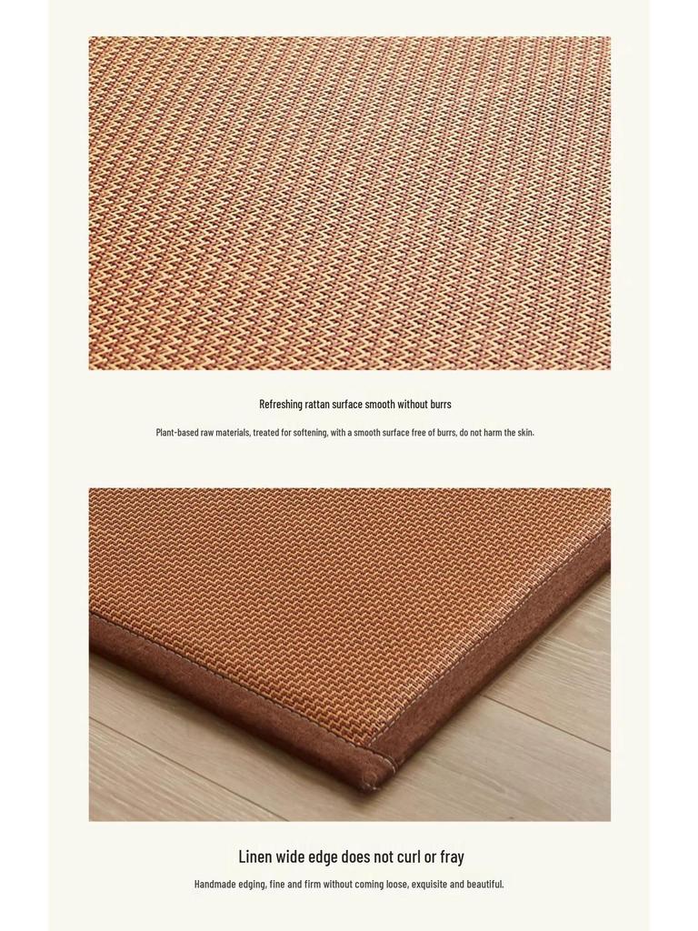 Thickened Cooling Rattan Sleeping Pad - Soft Summer Mattress for Dorms & Floors