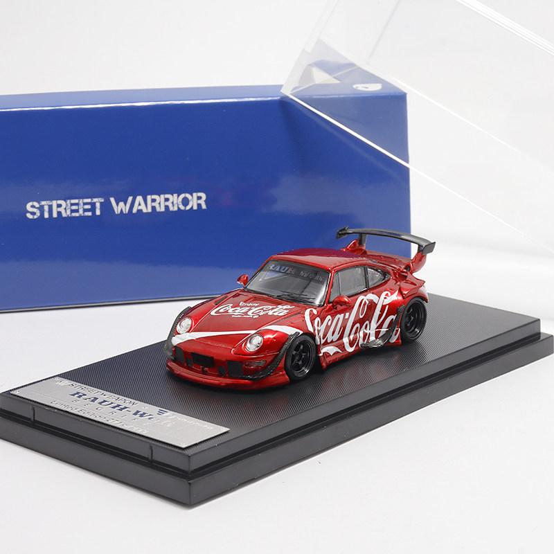 SW 1:64 RWB 993 Casted plastic imitation static alloy car model, boys' festival gift toy collection decoration item.