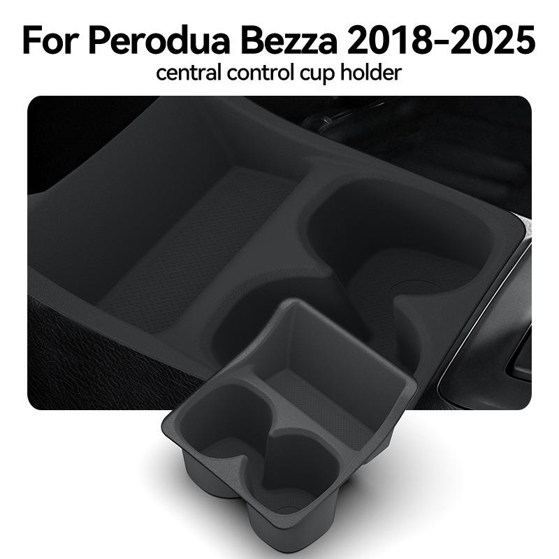 Cup Holder Shock Absorber Sleeve For Perodua Bezza 2018-2025 Anti Shake Drink Holder Limiter Storage Tray Car Accessories