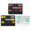 Wireless Gaming Keyboard Macro Defined Joystick 15keys Gaming Keyboard with Color Lights Multiple Function