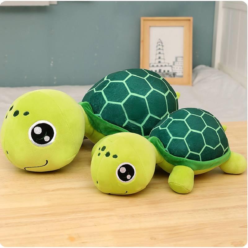 Niedliches und kuscheliges Plüsch-Meeresschildkröten-Spielzeug mit großen Augen Perfektes Geschenk für Kinder!