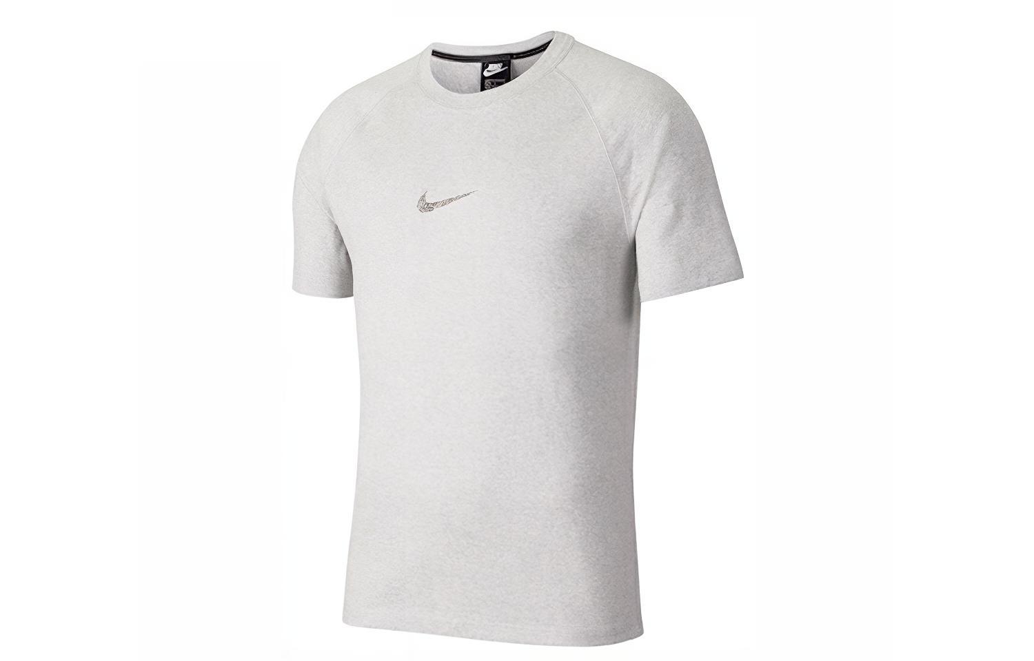 

Nike T Shirts Men s Gray Crew Neck Moderate Straight Fit CK2979-902 XL