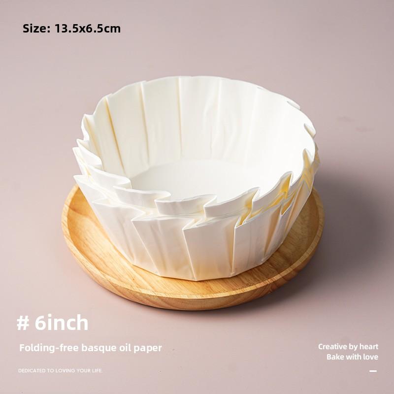 6/5/4/3.5 Inches 50/100PCS Baking Paper Cups for Cheesecake Disposable Non - Stick Cake Liners