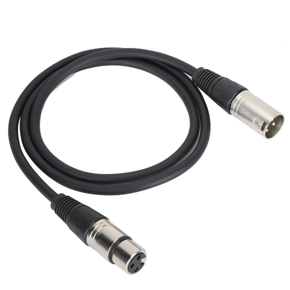 1m/3.3ft Microphone Cable 3Pin XLR Male to 3Pin XLR Female Male to Female Cable for Speakers
