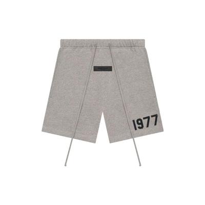 1977 Series SS22 Fleece Shorts With Digital Badge And Drawstring Men Shorts Dark-Oatmeal FOG-SS22-235