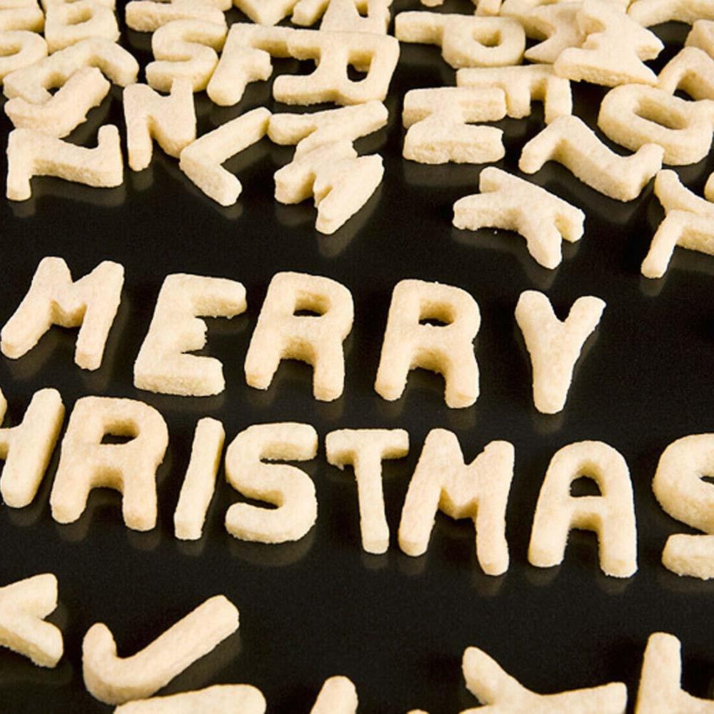 26pcs DIY Cake Cutter Alphabet Letters Shape Mould Fondant Cookie Biscuit Mold