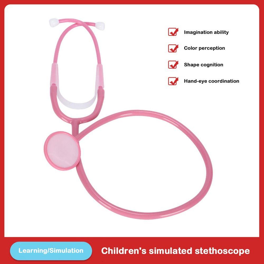 Multi Color Simulation Doctor's Toy Plastic Stethoscope Accessories Gifts