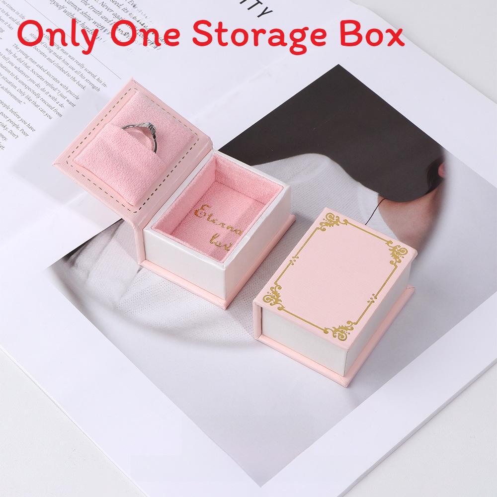 Style Jewelry Gift Box With Flip Cover For Ring Packaging And Storage