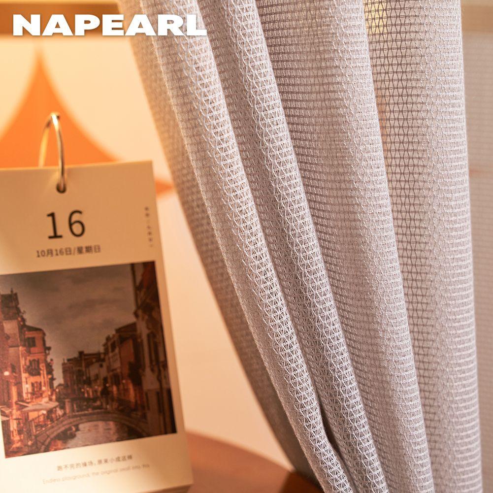 1PC NAPEARL Modern White Scratch-Resistant Tulle Sheer Curtain Upgrade Fabric Window Drapes For Living Room Home Decor