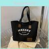 2023 Trendy Street Style Canvas Tote Bag For Women Large Casual Commuter Bag