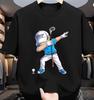 Unisexs Summer Cotton Fashionable Sports Casual Loose Golf Sport Shirt Style Printed Beach Roundneck Shortsleeved Tshirt Top