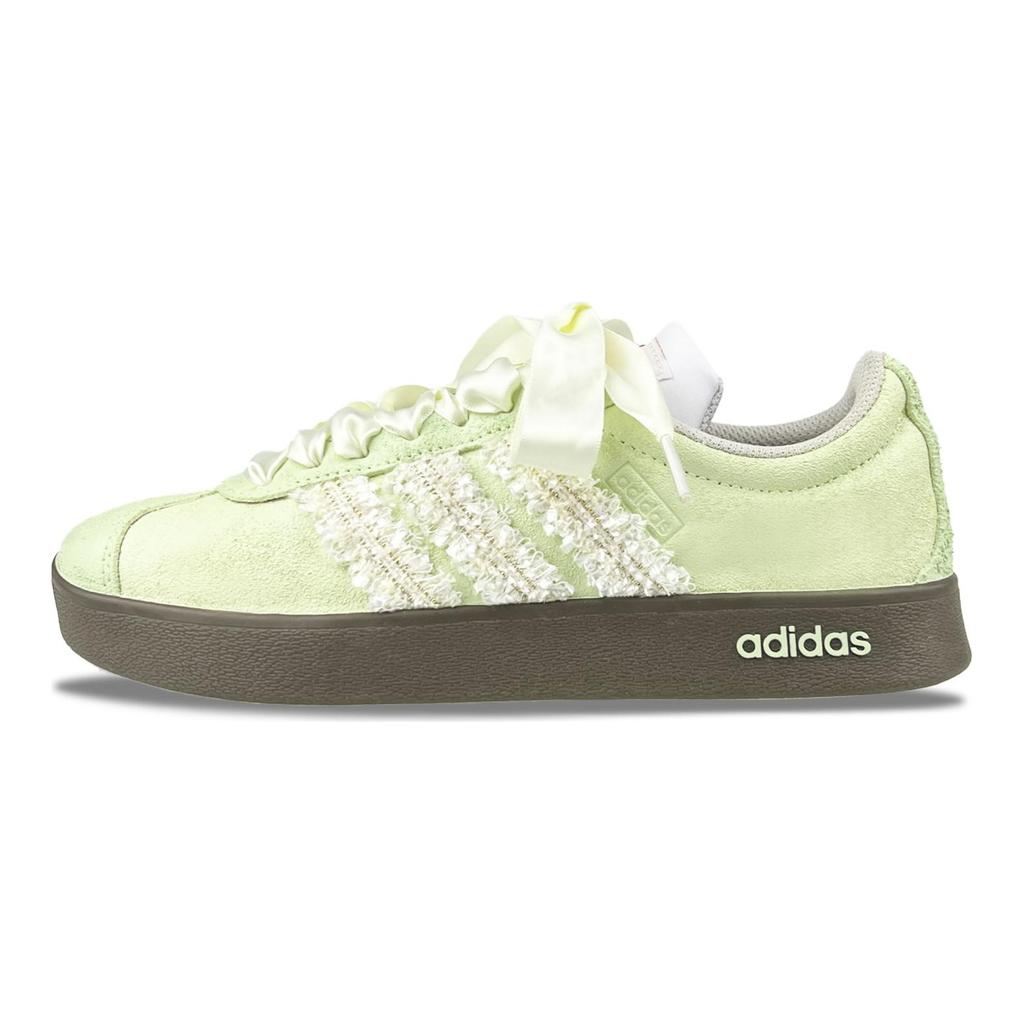 adidas Neo VL Court 2.0 Abriebfeste Low-Top Skateboard-Schuhe Unisex Hellgrün JS3003(Team235-)