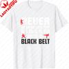 Unterschätze niemals einen alten Mann mit einem Schwarzen Gürtel Herren T-Shirt Baumwolle Sommer Kurzarm Freizeit Mode Kampfsport Geschenk Oberteil