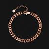 KRKC Sexy Women Jewelry Heart Initial Boho Beach Ankle Bracelet Layered Foot Chain Infinity Love 14 Karat Gold Anklet Cuban Link