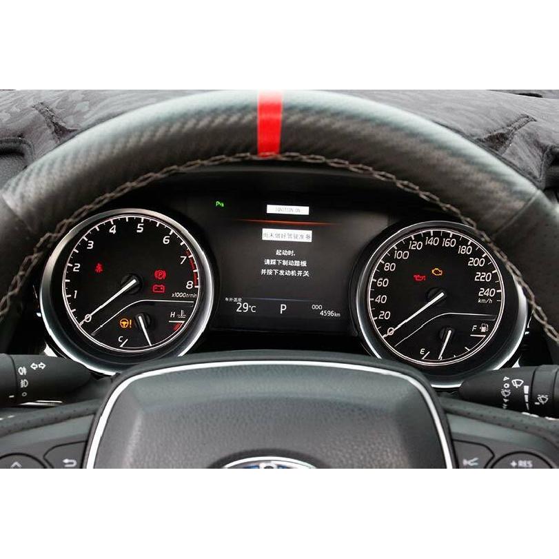 For Toyota Camry 2018-2021 Black Titanium Dashboard Panel Frame Cover Trim 3pcs