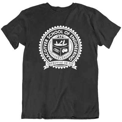 MacGyver Schule des Ingenieurwesens Film Retro TV-Serie Lustiges T-Shirt Tee Geschenk Neu