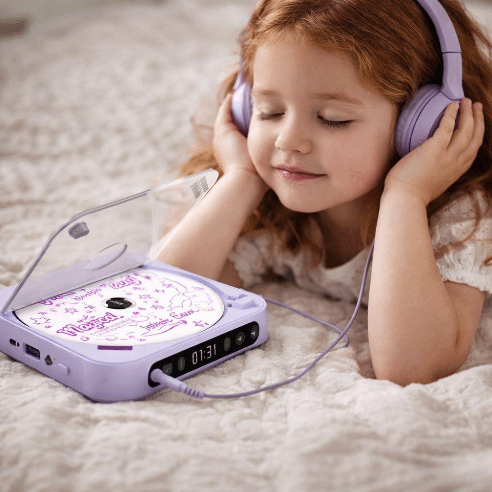 Dustproof Cover Portable Music Player 6 Modes Bluetooth Music Player CD Runner  Portable Use