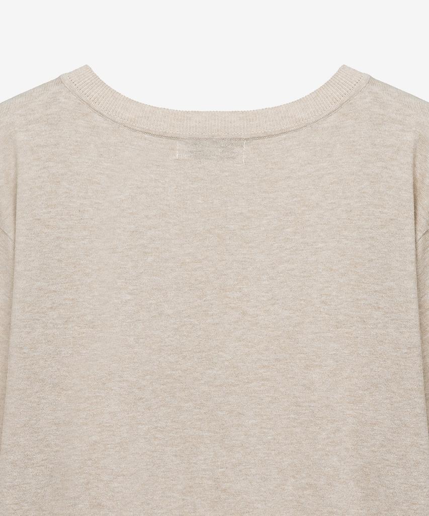 MIND BRIDGE WOMEN [W] Oversized Lettering Raglan Knit