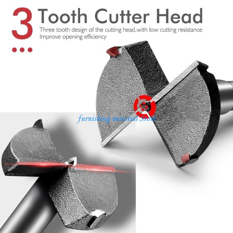Y5GD 35mm Concealed Hinge Jig Boring Hole Drill Guide Cutter Bit Set Door Boring Hole Template and Bit for Cabinet Door