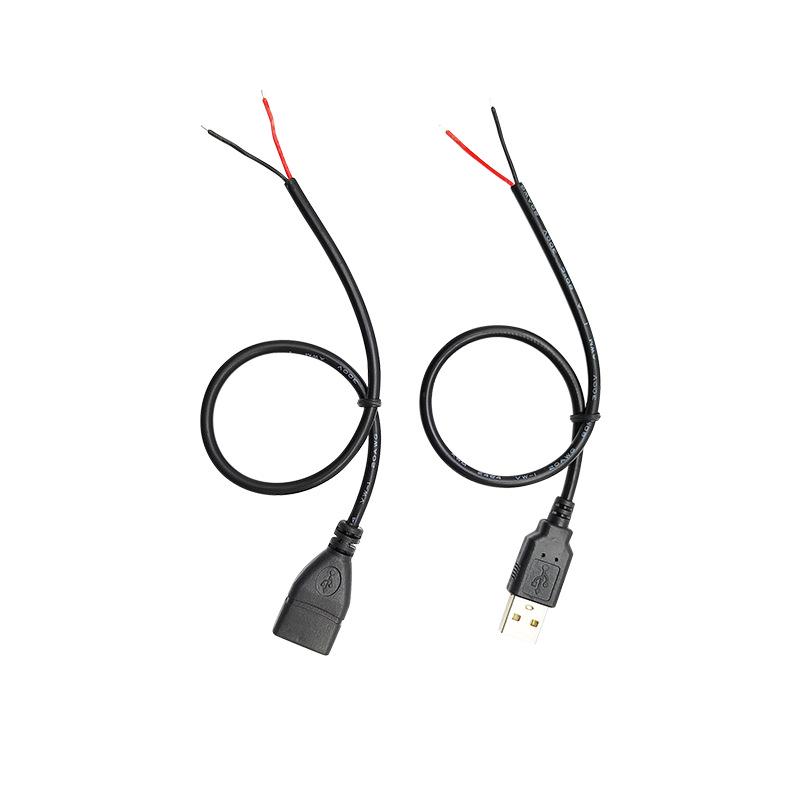 USB Male-to-Female Repair Adapter Cable, 1m 18AWG Two-Core, 120W Power Supply Extension