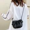 Women's Premium Shoulder Bag New Fashion Niche Design Messenger Bag Female Wild Western Style Female  Pleated Bag Mini Cloud Bag