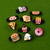 Food Series Hamburger Tennis Racket Vibration Pizza Cookie Bread Donut Shape Shock Absorber Silicone Tennis Racquet Dampener