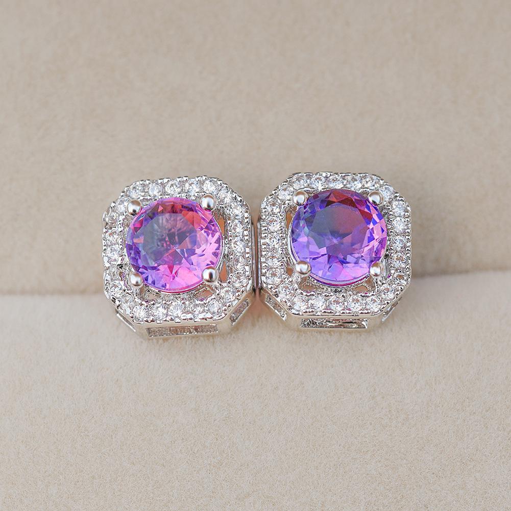 Высококачественные корейские серьги с европейскими и американскими цирконами и бриллиантами