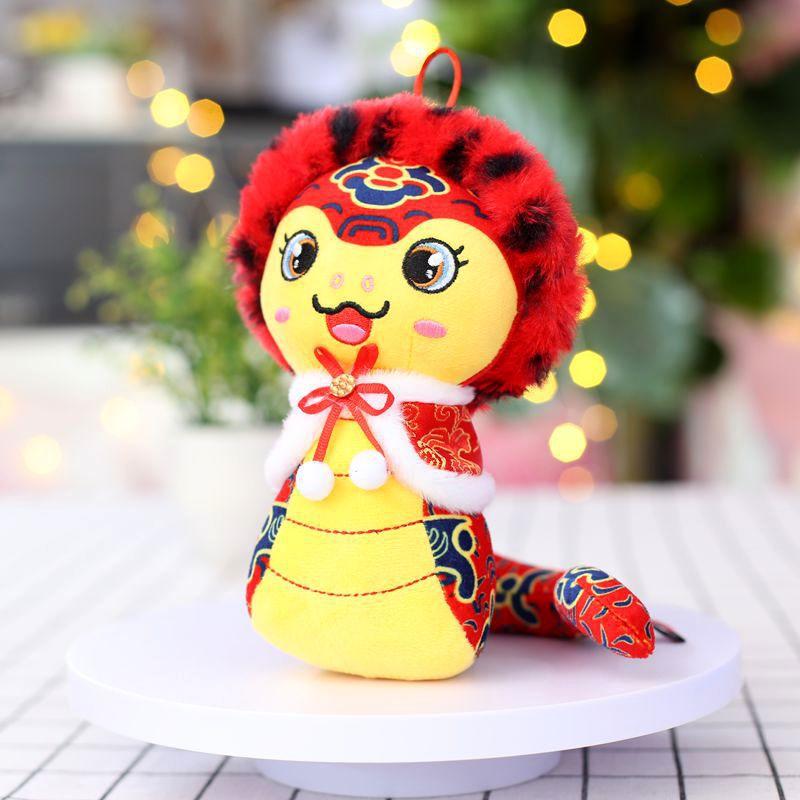 Year of The Snake Mascot Plush Toys Chinese Style Snake Dolls Company Event Gifts New Year Gift Zodiac Snake