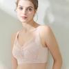 Gather Bra Women's Thin Plus Size Bra No Steel Ring Adjustable Breast Collection Bra