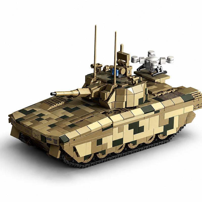 1:35 99B Military Tank Model MOC Building Blocks Army Soldier Bricks Sets DIY Assembly Toys Collection Kit Holiday Gifts Decor