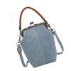 X5XA Women Bag Simple Crossbody Bag Top Handle Handbag Kiss Lock Shoulder Bag