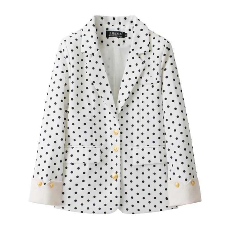 2026 Spring High-End Women's Blue Chic Suit Jacket - Korean Style