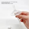 Jerliflyer 4pcs Bottle straws, hydrojug straw wide mouth silicone gravity ball design baby straw replacement no leakage baby drinking tools