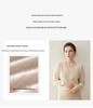 Women's V-Neck Seamless Cashmere Sweater: Brushed Finish, Long Sleeve, Solid Color