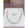 French Style Crystal Clavicle Chain Fashion Fancy European and American Style Necklace Black Niche Style Unique Pearl Necklace Necklace