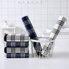 1Pc 34x76cm Terry Gauze Cotton Vintage Plaid Home Bathroom Shower Adults Men Sport Hand Towel