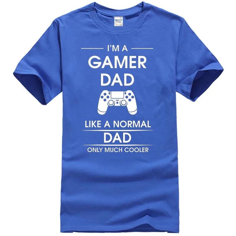 Im A Gamer Dad Fathers Gift Advanced Warfare Console Gaming T Shirt Mens Short Sleeve Casual Cotton ONeck Summer TShirt