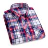 2027 New Men's Plaid Shirts Long Sleeve Cotton Checked Shirt Formal Fashion Thin Soft Classic Basic Casual Male Clothing 6XL 5XL