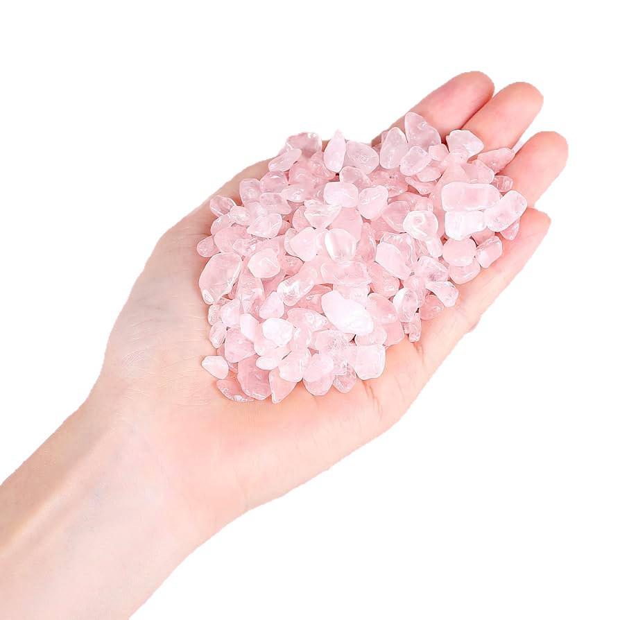 Natural Pink Crystal Stone Particles for Purifying, Demagnetizing, and Decoration in Fish Tanks, Flower Pots, and Buddha Offerings