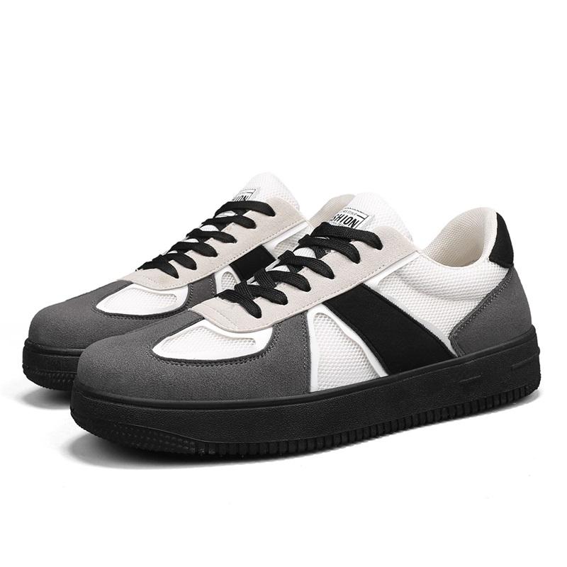High-Quality Skateboard Sneakers Men Streetwear Vulcanize Shoes Summer Men Mesh Low-Top Sneakers Vintage Sports Casual Shoes Man
