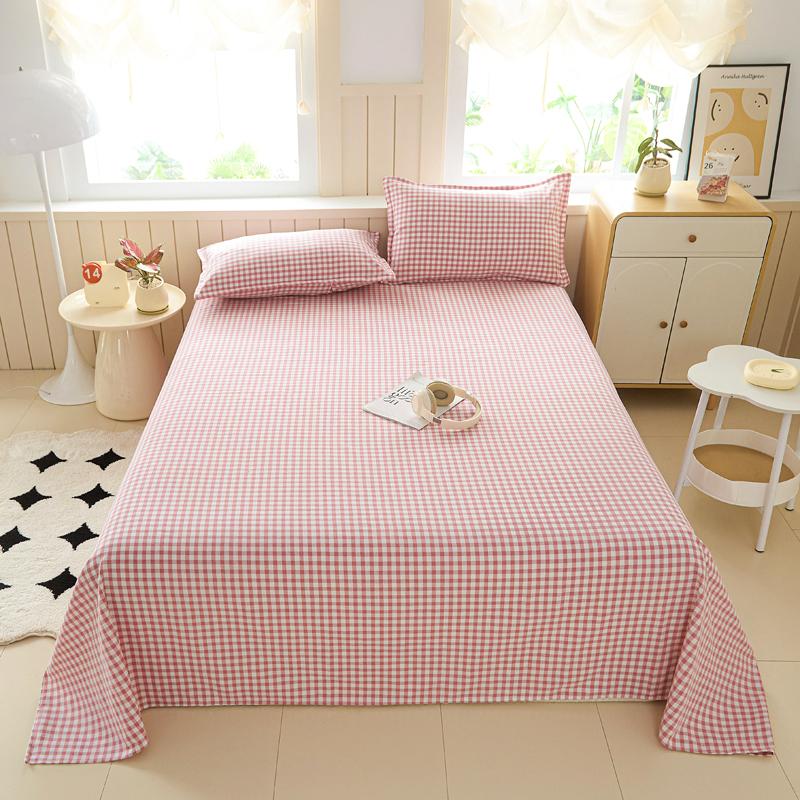 Cotton Thickened Bed Sheet 1pc Plant Flowers Printed Single Double Top King Sheets Pure Cotton Single Size Kids Bed Linen