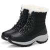 Boots for Women Platform Outdoor Snow Boots Non-slip Winter Walking Shoes Fur Warm Ankle Boots Wedge Waterproof Thigh High Boots