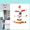 Festive Christmas Curtain Clips In Creative Designs Featuring Santa Snowman And Reindeer
