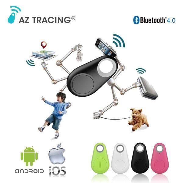 AZ TRACING® Locator Tracker Keychain Connected Anti-Loss and Remote Photo Trigger - iOS and Android - Pink Color