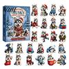 Christmas Tree Hanging Decoration Husky Advent Calendar 2026 with 24 Unique Acrylic Pendants for Decorations, Party Favor Cute Dog Themed Holiday