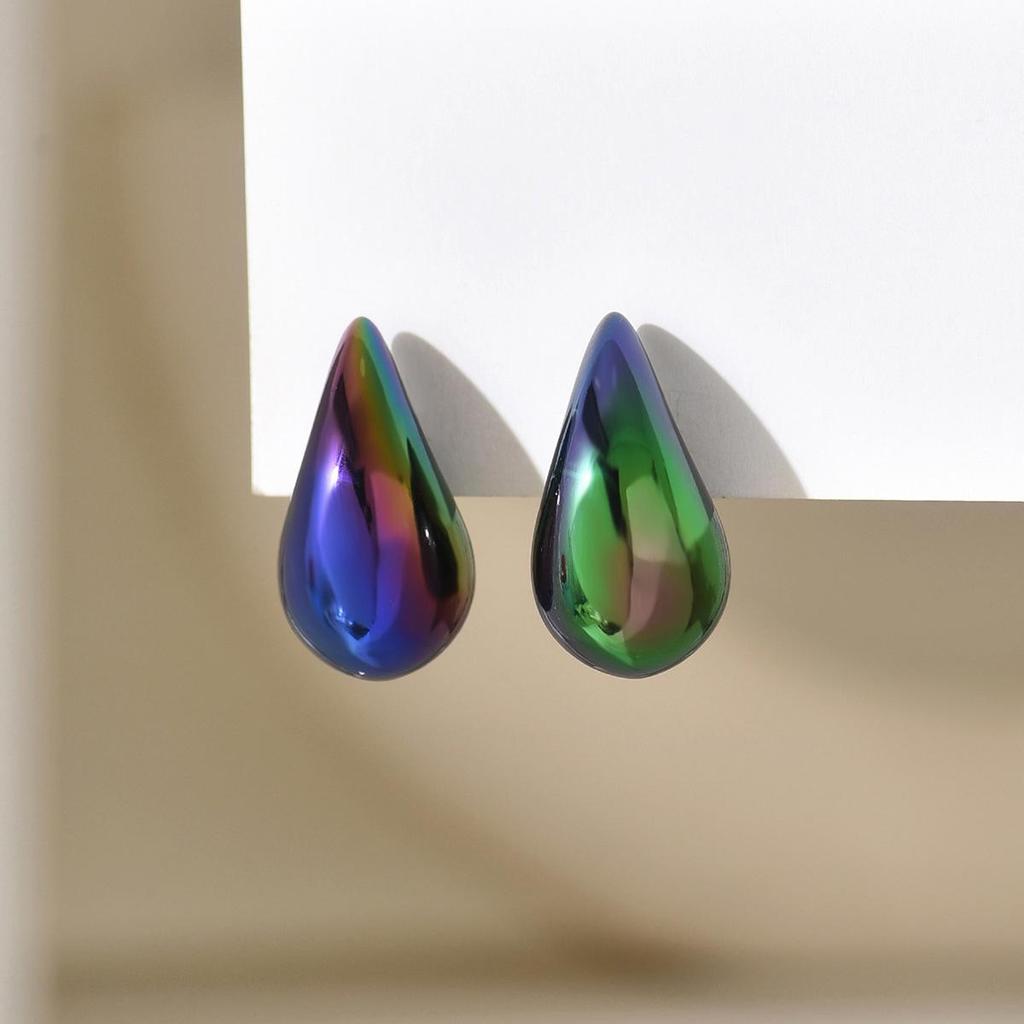 Plump Water Drop Acrylic Dangle Earrings - Simple & Fashionable Jewelry for Women