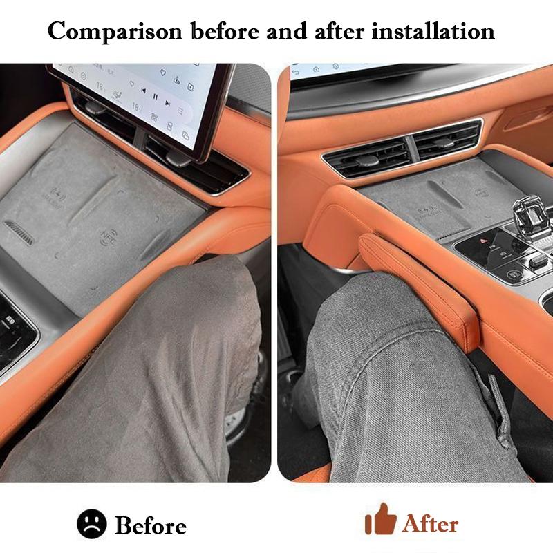 For BYD Sea Lion 07 EV 2024 2025 Car Center Console side Leg Mats Protective Pad Soft Anti Collision Knee Rest Auto Cushion