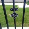 Anti Rusts Aluminum Flag Brackets Outdoor Wall Mount Regulable Clamps Safe Rails Fence Installation